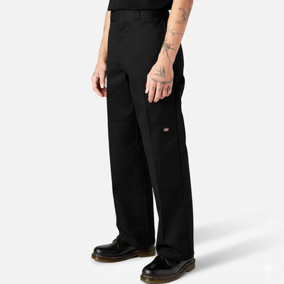Men’s Loose Fit Double Knee Work Pants