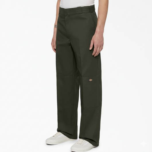 Men’s Loose Fit Double Knee Work Pants