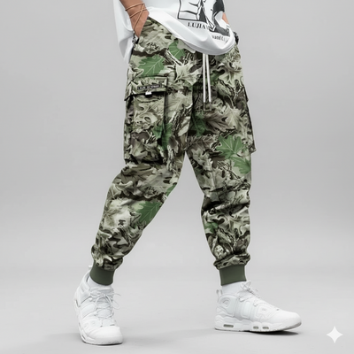 Men's Flap Pocket Drawstring Cargo Pants