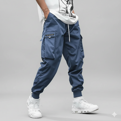 Men's Flap Pocket Drawstring Cargo Pants