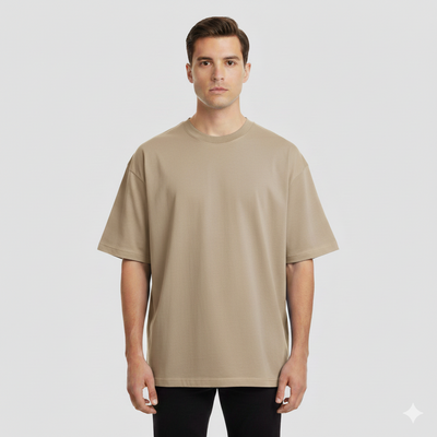 Men’s Streetwear Heavyweight Cotton Short Sleeve T-Shirt