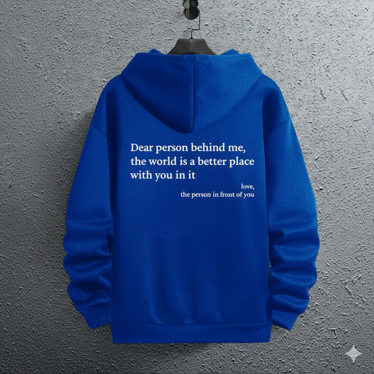 Men’s Letter Print Graphic Hoodie with Pocket & Drawstring