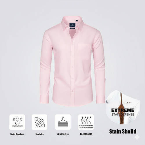 Slim Fit Men’s Stain Shield Dress Shirt