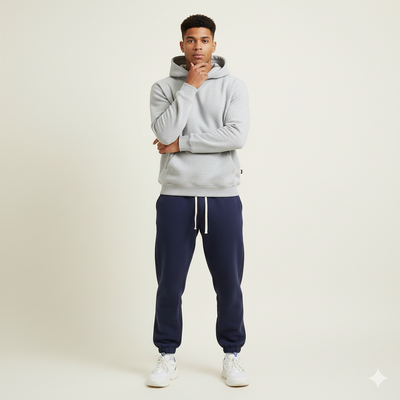 Men’s Regular Fit Athleisure Drawstring Sweatpants