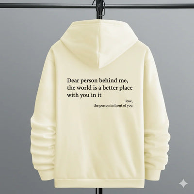 Men’s Letter Print Graphic Hoodie with Pocket & Drawstring