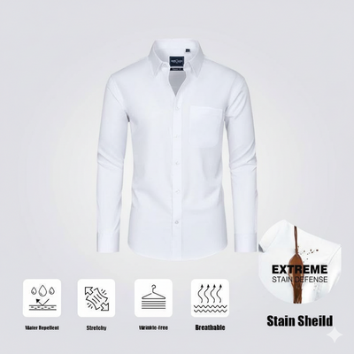 Slim Fit Men’s Stain Shield Dress Shirt
