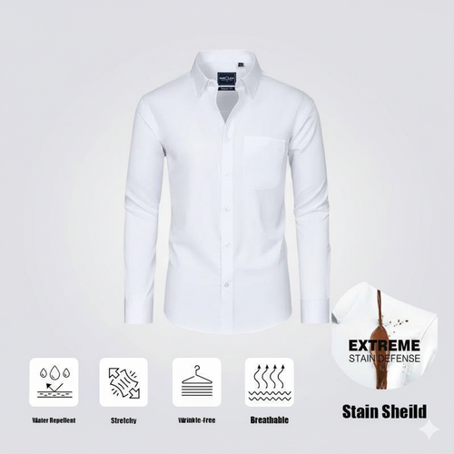 Slim Fit Men’s Stain Shield Dress Shirt