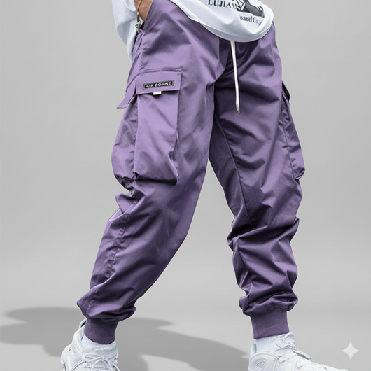 Men's Flap Pocket Drawstring Cargo Pants