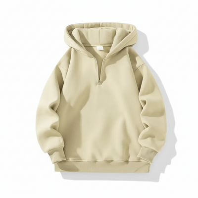 Men’s Drop Shoulder Casual Half Zip Hoodie