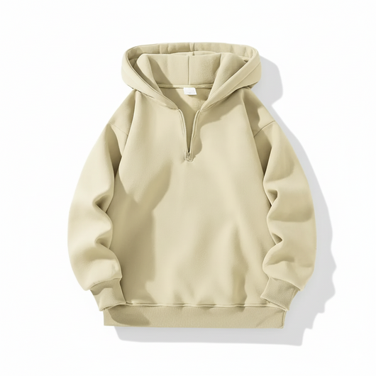 Men’s Drop Shoulder Casual Half Zip Hoodie